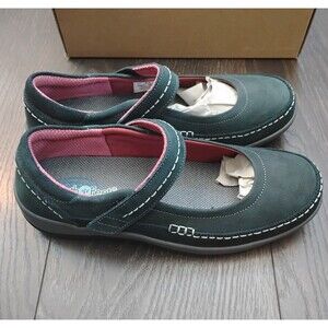 New Women's Orthofeet Athens Blue Mary Jane Shoes Sz 8.5 D